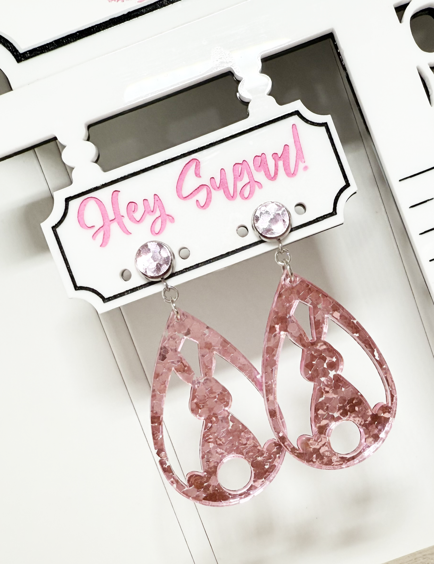 Easter Earrings - Bunny Back