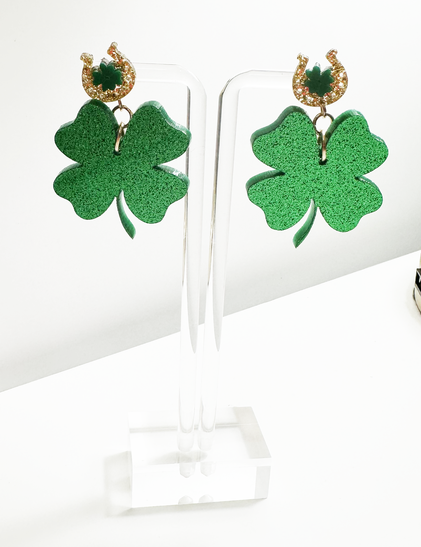 St. Patrick's Day - FOUR LEAF CLOVER EARRINGS