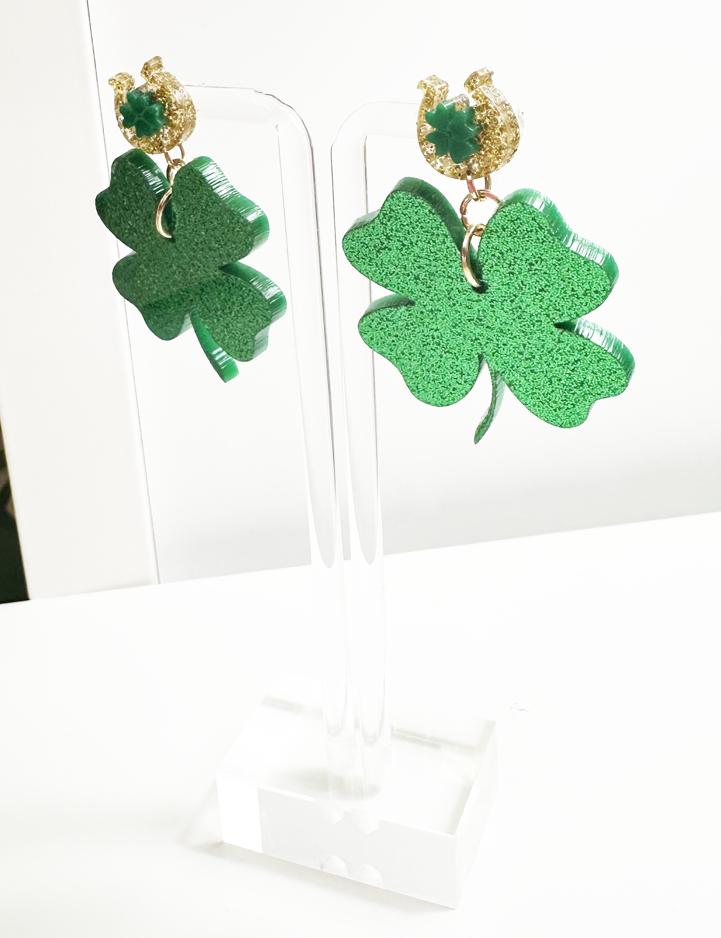 St. Patrick's Day - FOUR LEAF CLOVER EARRINGS