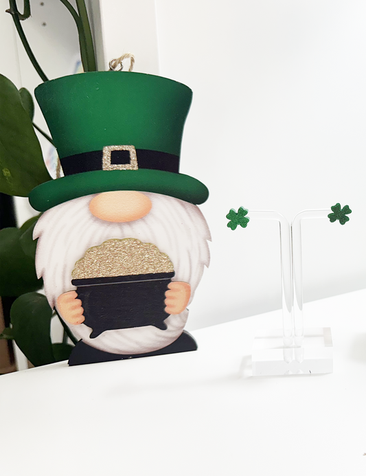 St. Patrick's Day - CLOVER STUD EARRINGS