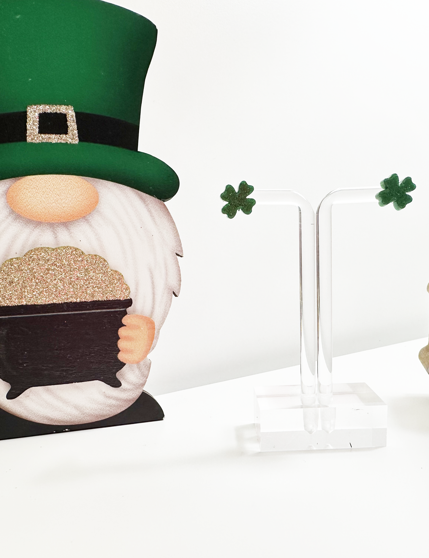 St. Patrick's Day - CLOVER STUD EARRINGS
