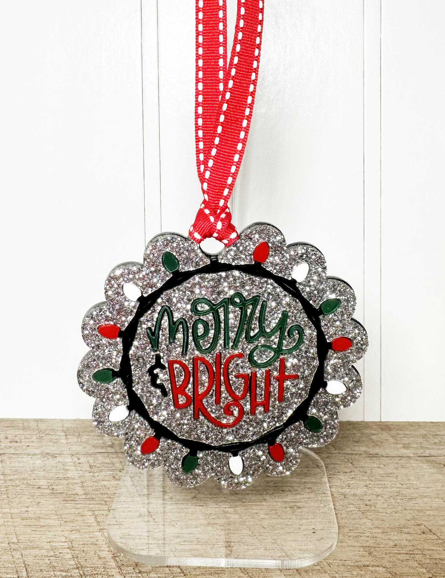 MERRY & BRIGHT CHRISTMAS ORNAMENT