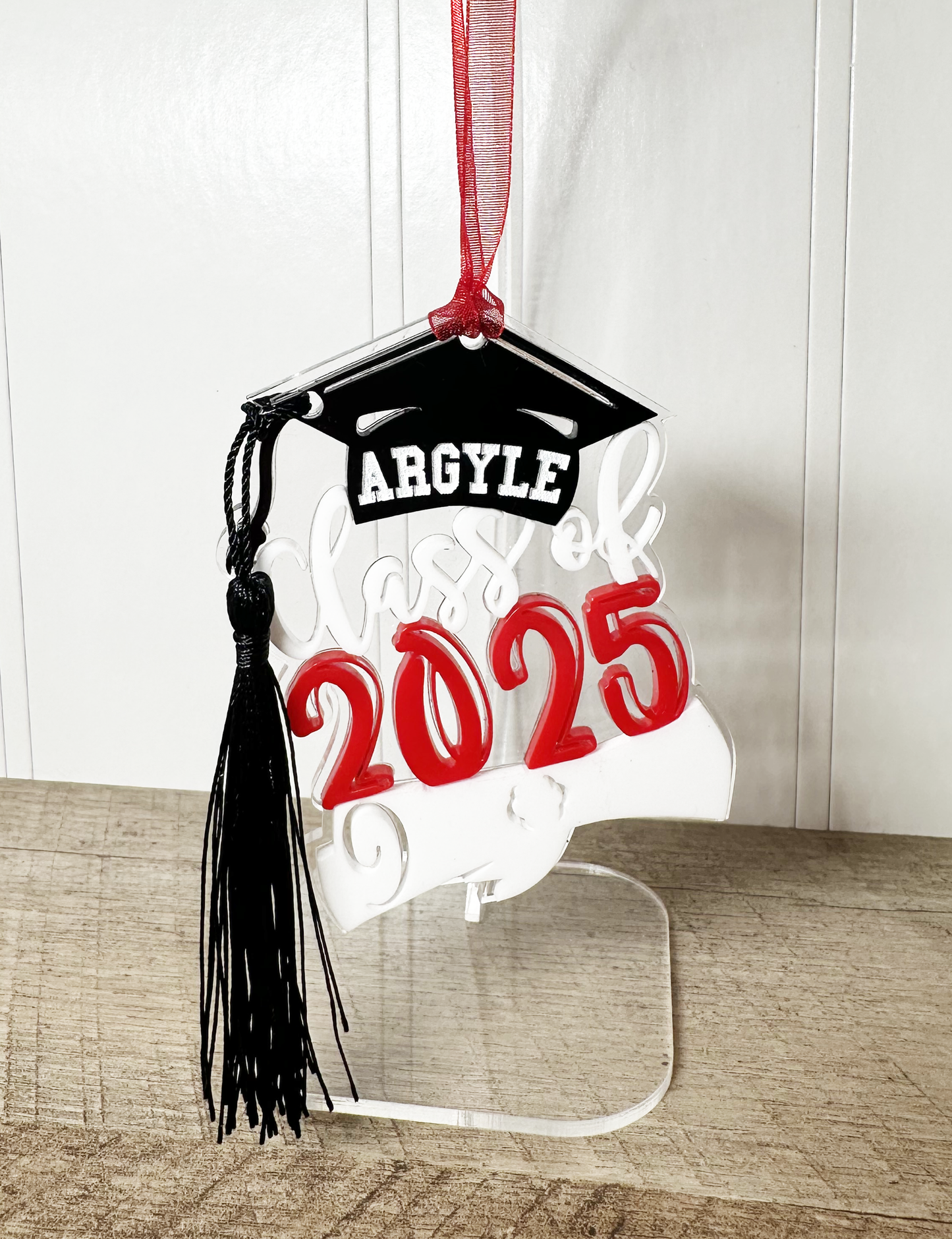 GRADUATION TASSEL CHRISTMAS ORNAMENT-CUSTOMIZE WITH YEAR & SCHOOL