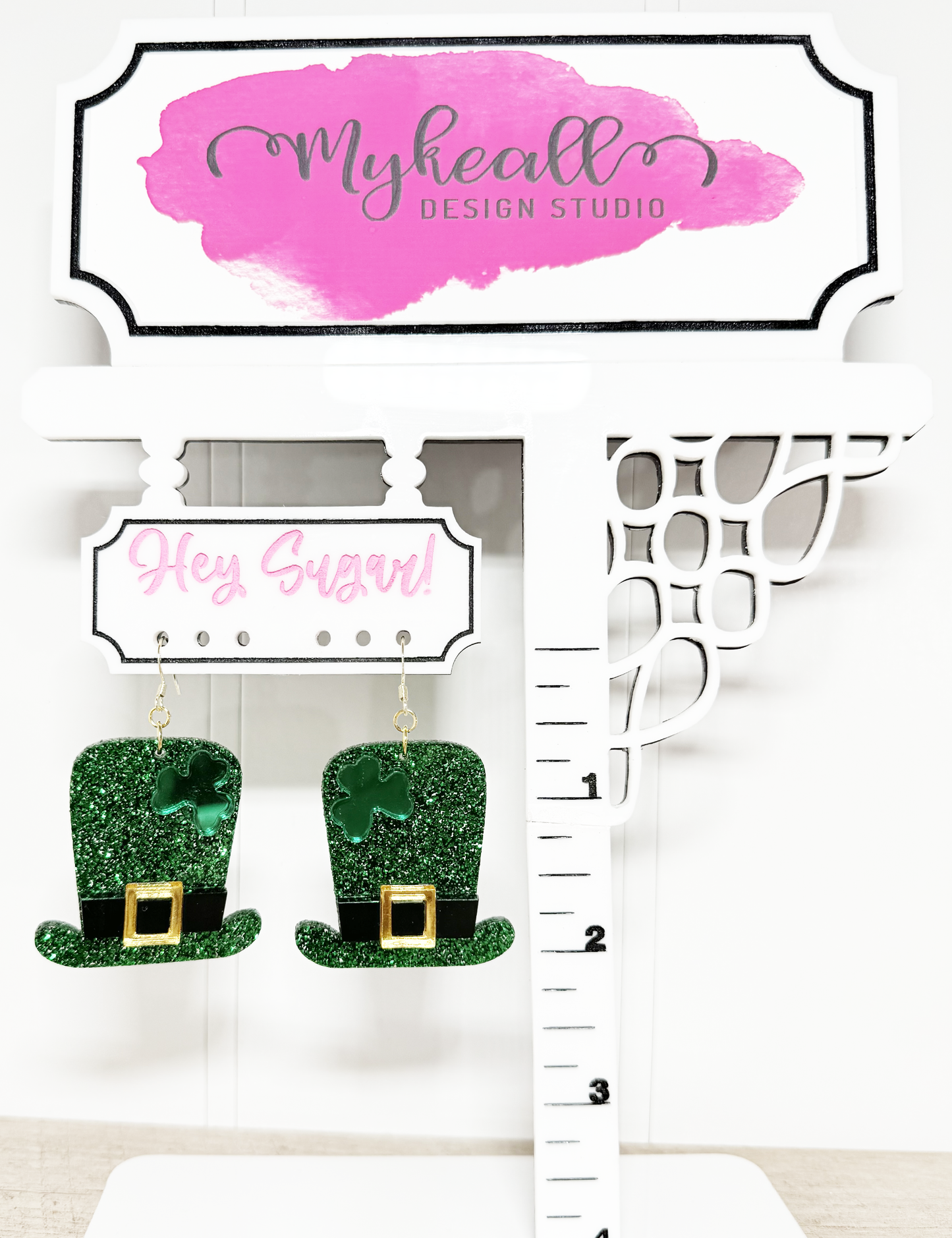 St. Patrick's Day - TOP HAT EARRINGS