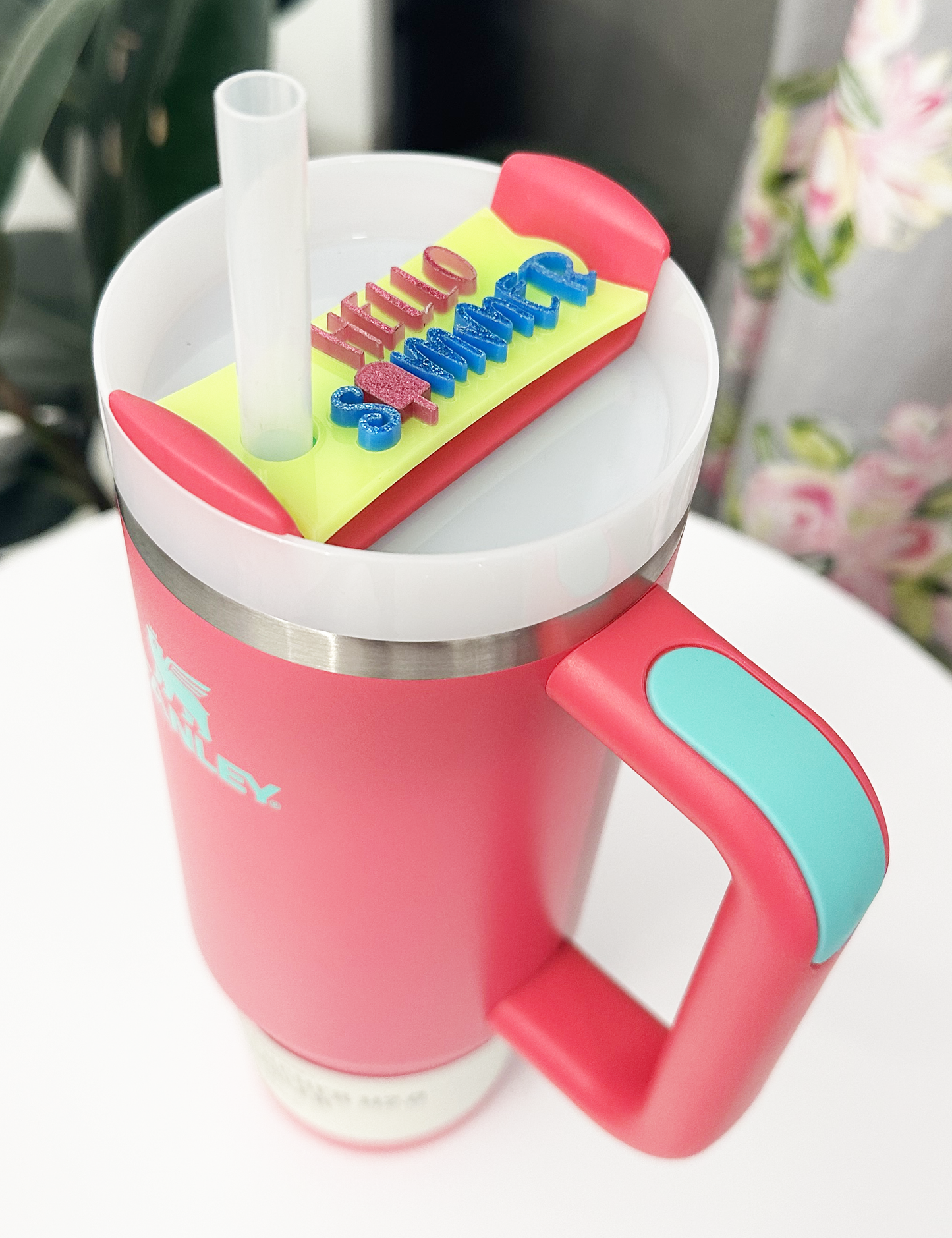 TUMBLER TOPPER - TAG - HELLO SUMMER