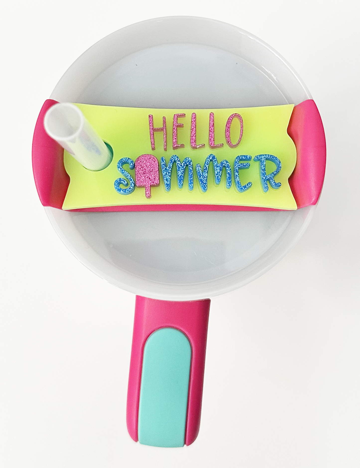 TUMBLER TOPPER - TAG - HELLO SUMMER