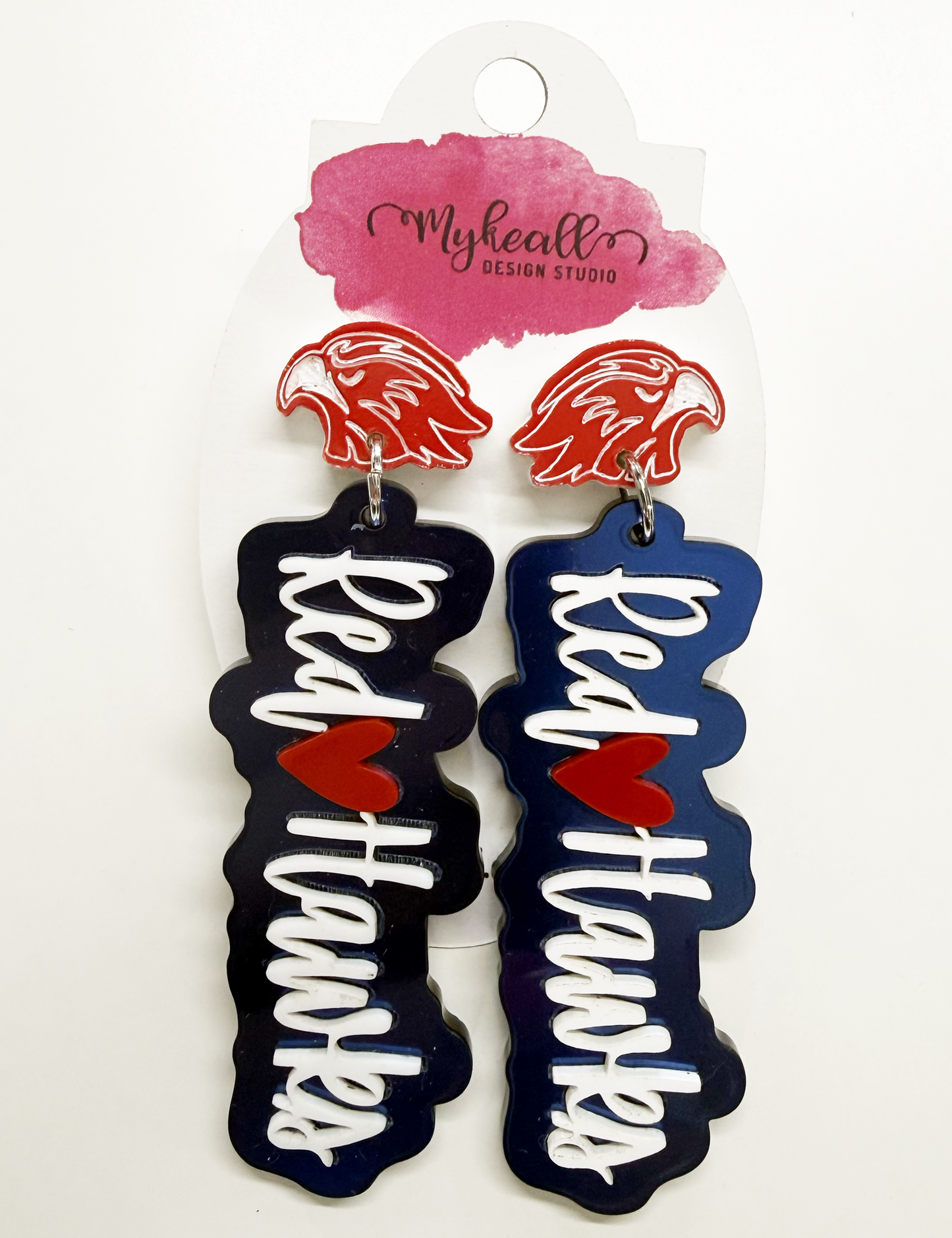 Argyle RedHawks Earrings-3