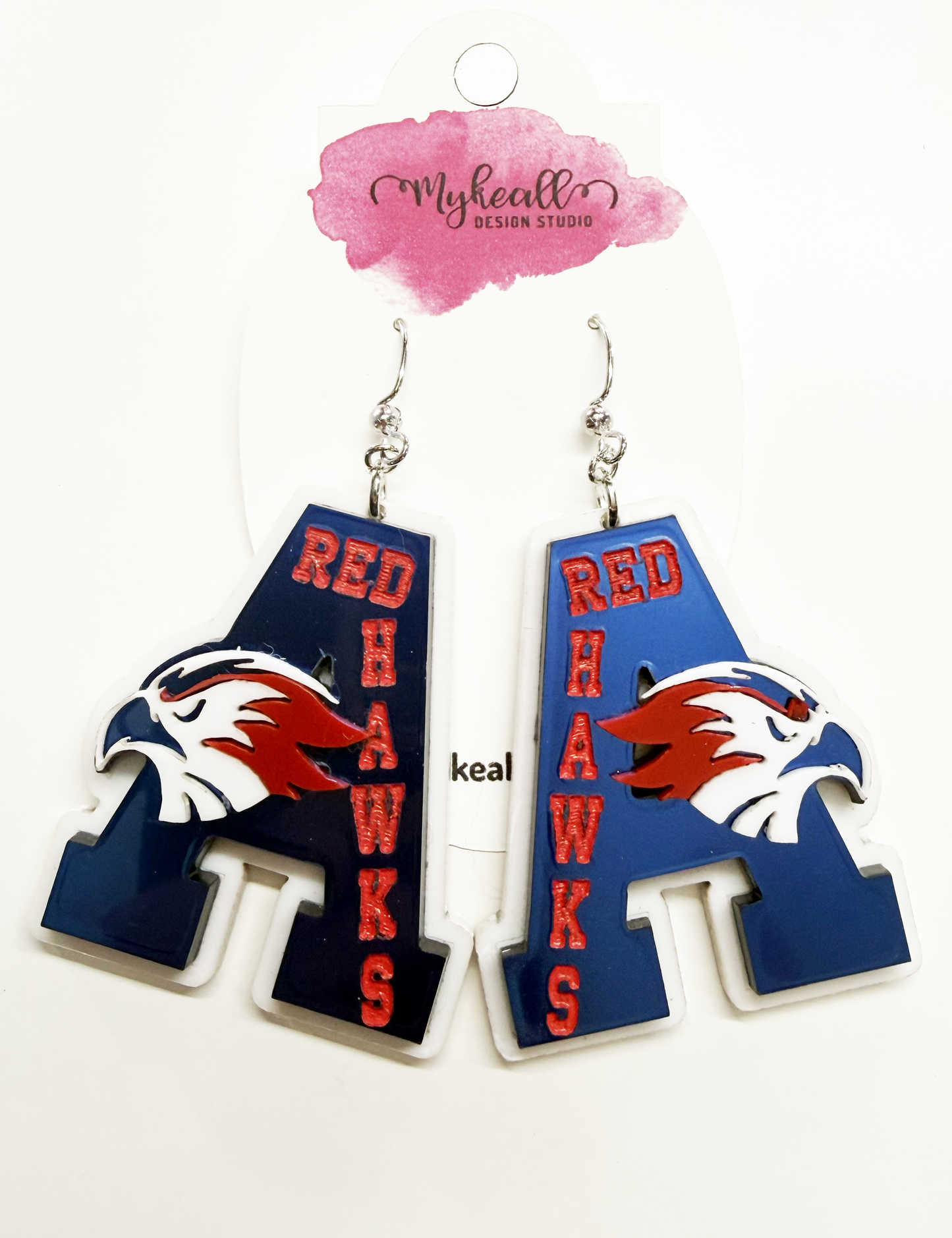 Argyle RedHawks Earrings-4