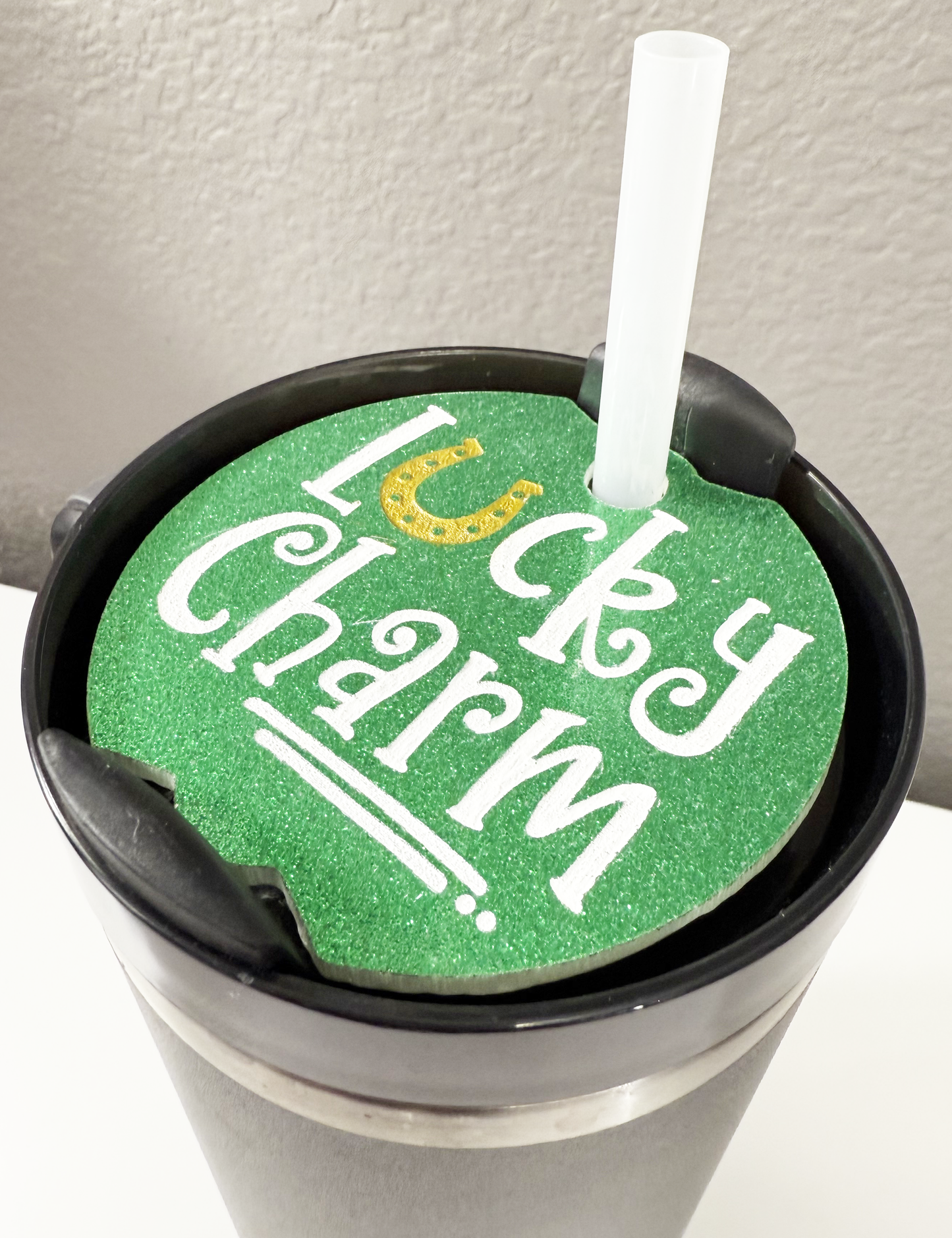 STANLEY TUMBLER TOPPER - ST. PATRICK'S DAY - LUCKY CHARM FULL LID