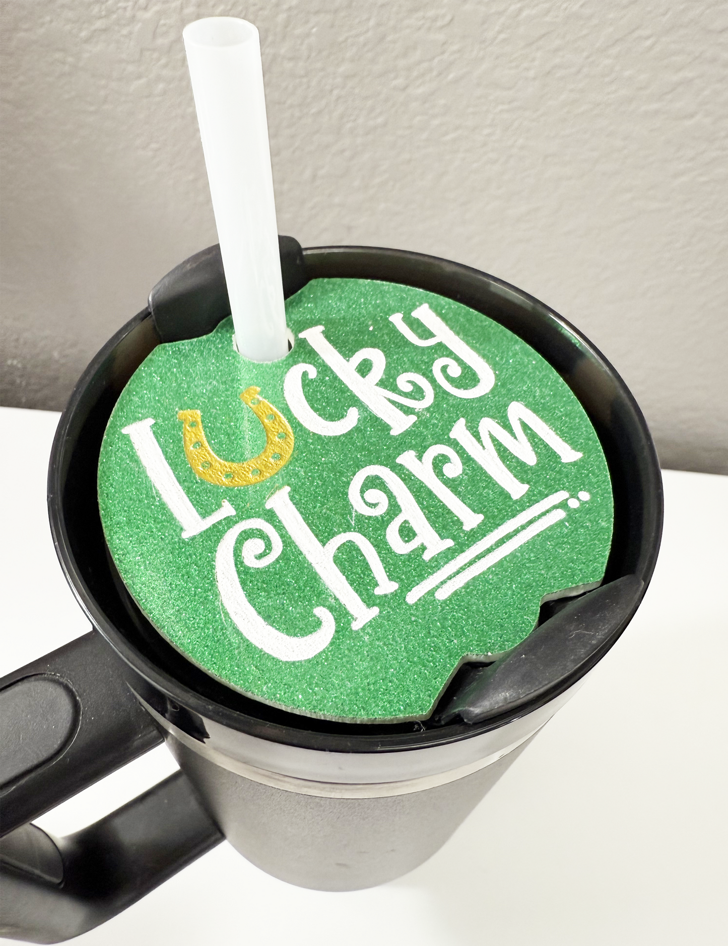 STANLEY TUMBLER TOPPER - ST. PATRICK'S DAY - LUCKY CHARM FULL LID