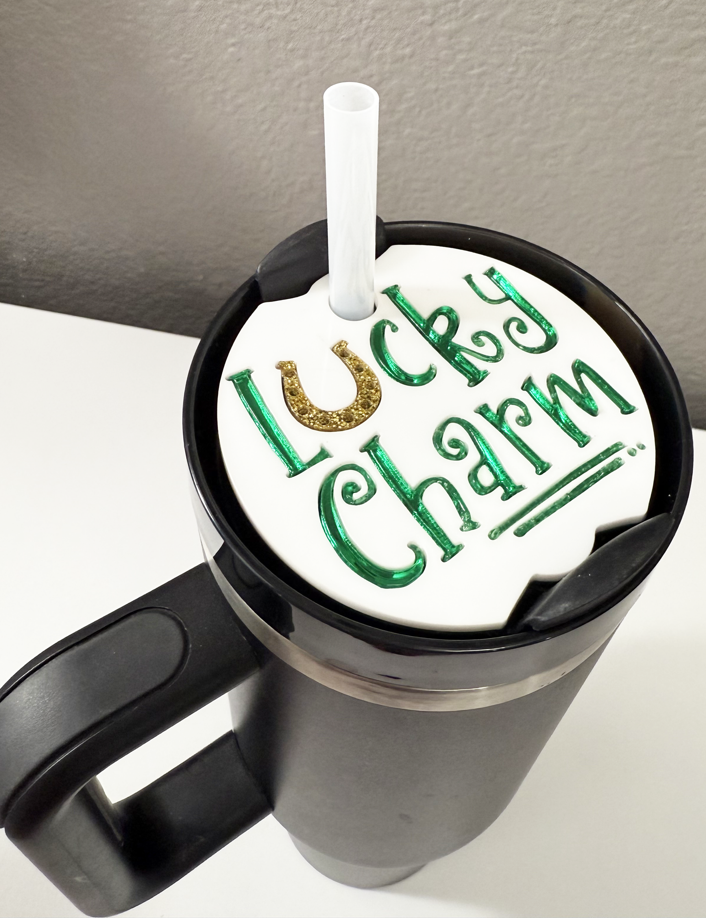 STANLEY TUMBLER TOPPER - ST. PATRICK'S DAY - LUCKY CHARM FULL LID