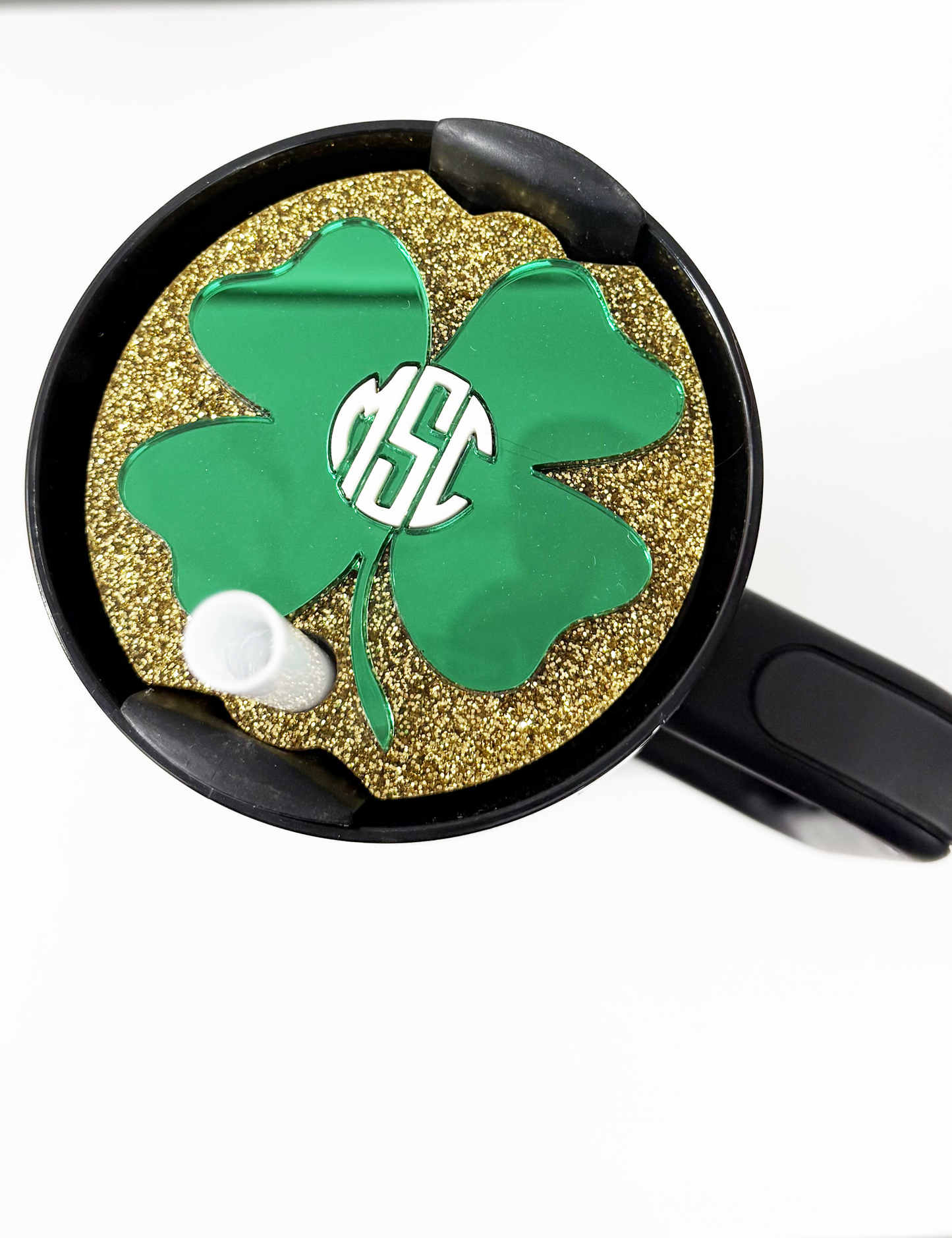STANLEY TUMBLER TOPPER - ST. PATRICK'S DAY - MONOGRAM CLOVER