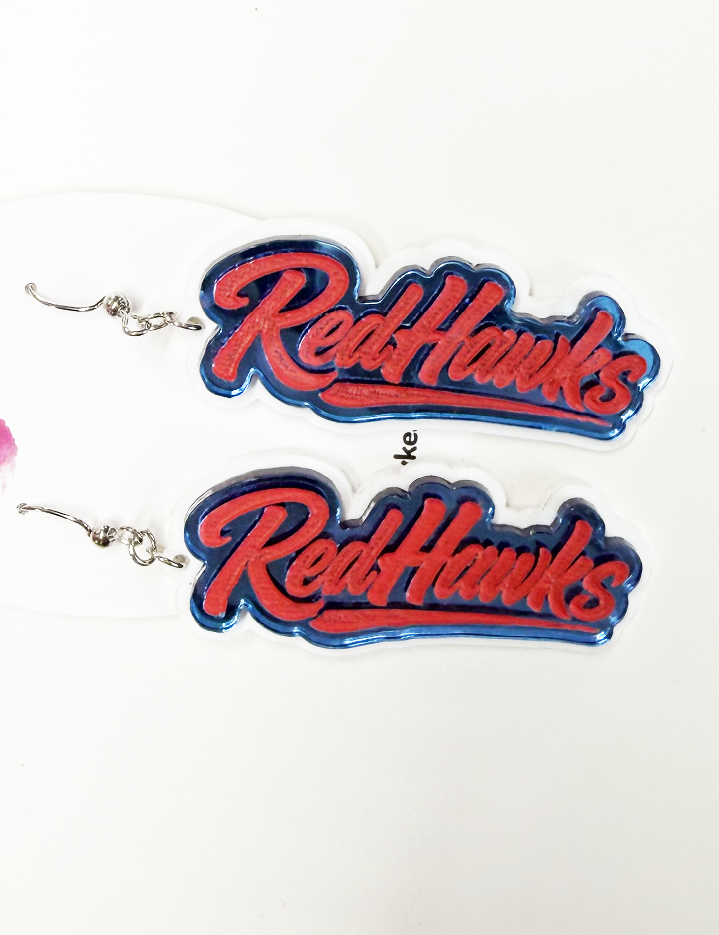 Argyle RedHawks Earrings-2
