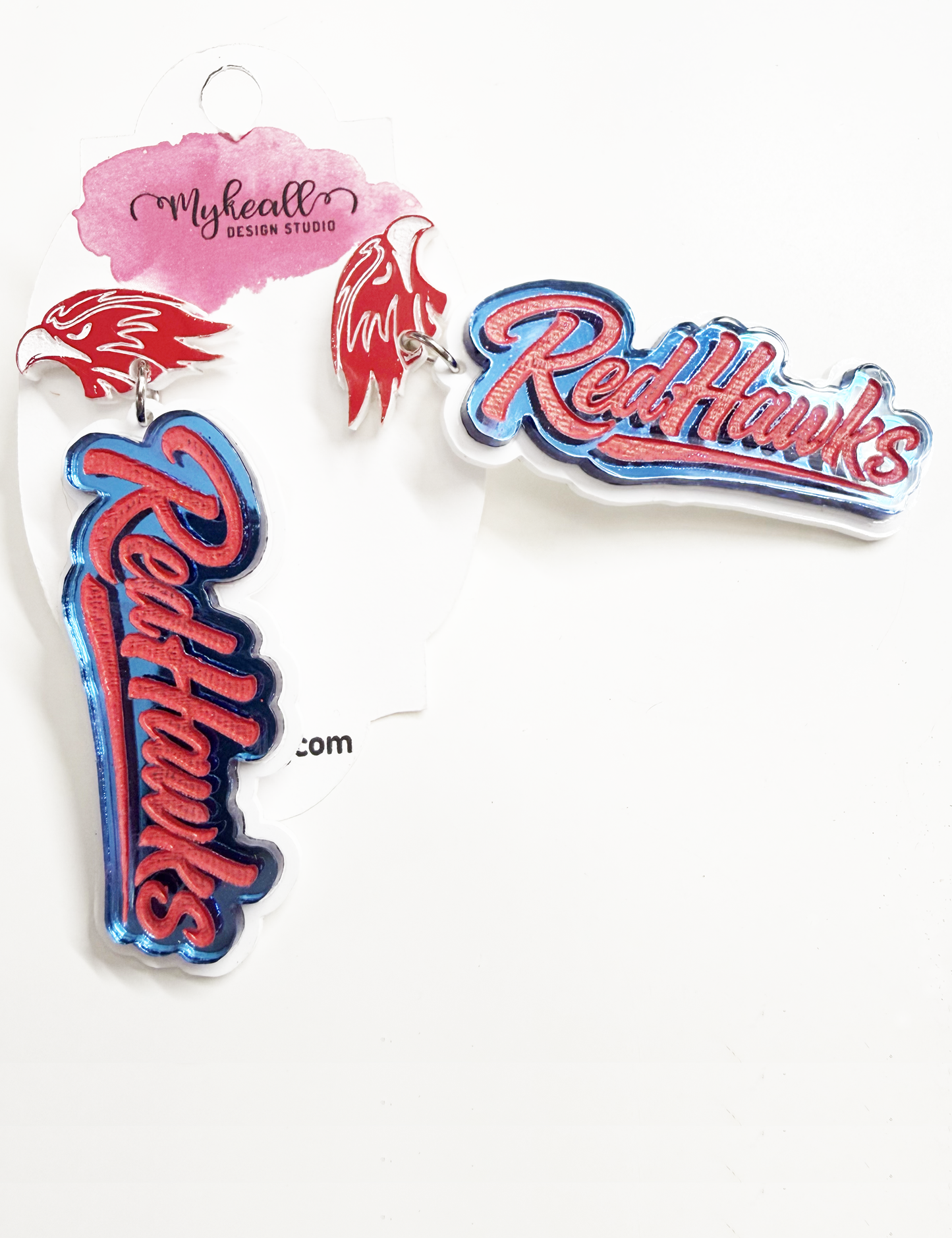 Argyle RedHawks Earrings-1