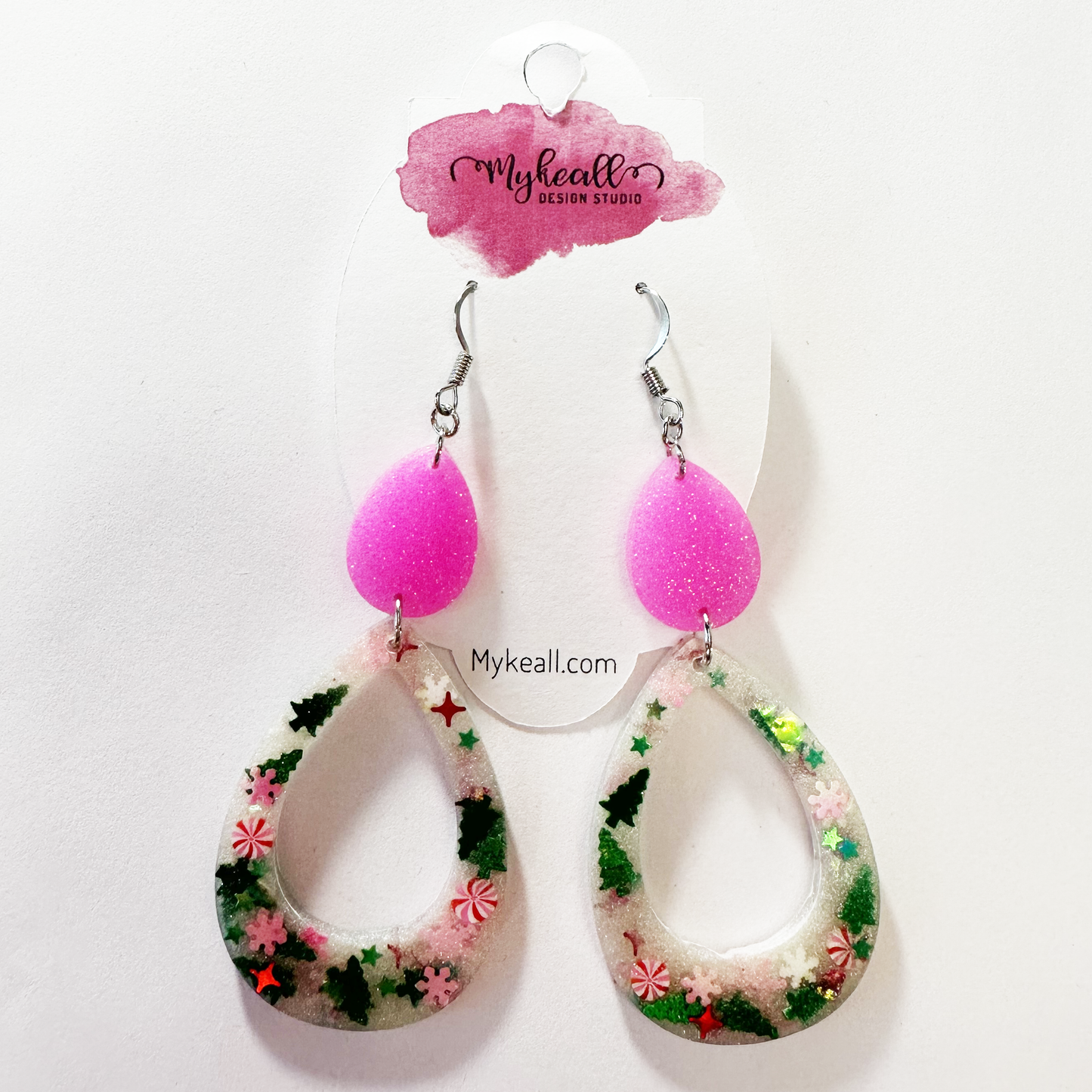 Christmas Earrings - Teardrop 1