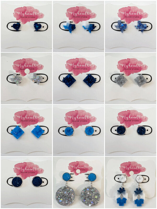 Blue Earrings - 2