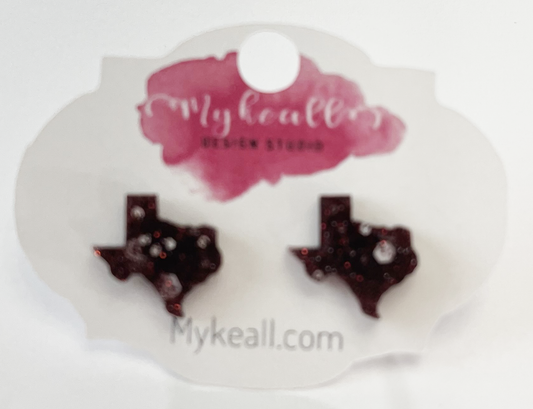 Maroon Earrings - 12