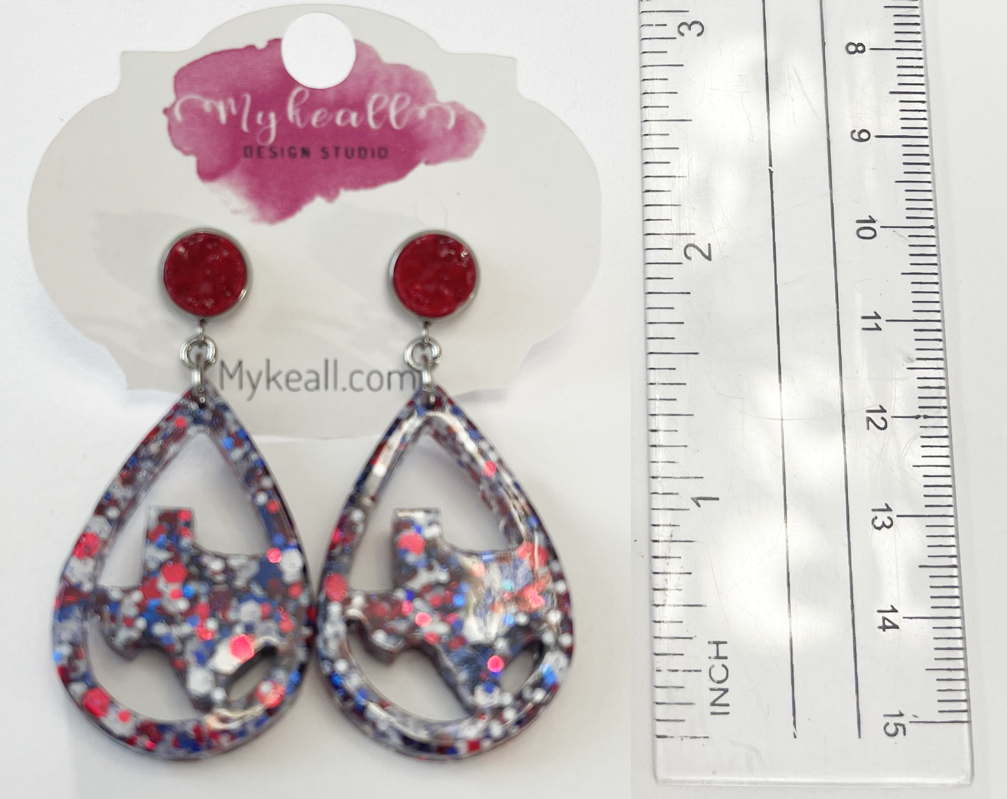 Red White Blue Earrings - 2