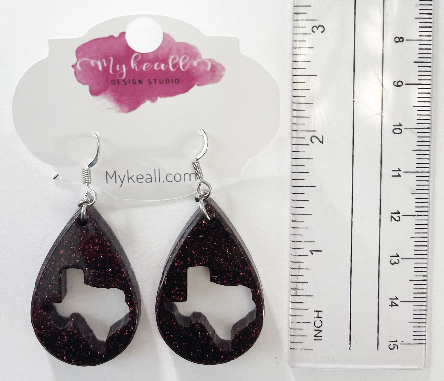 Maroon Earrings - 1
