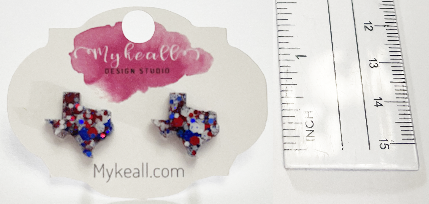 Red White Blue Earrings - 6