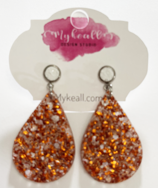 Burnt Orange Earrings - 7