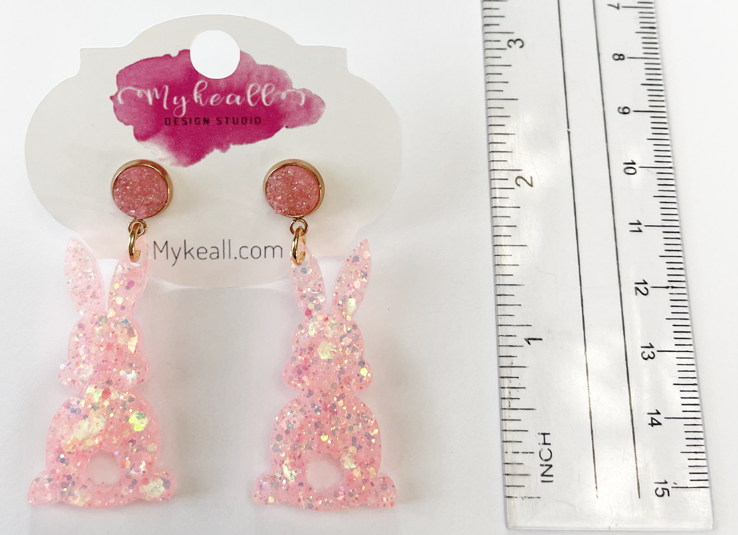 Easter Earrings - Bunny Back Dangle