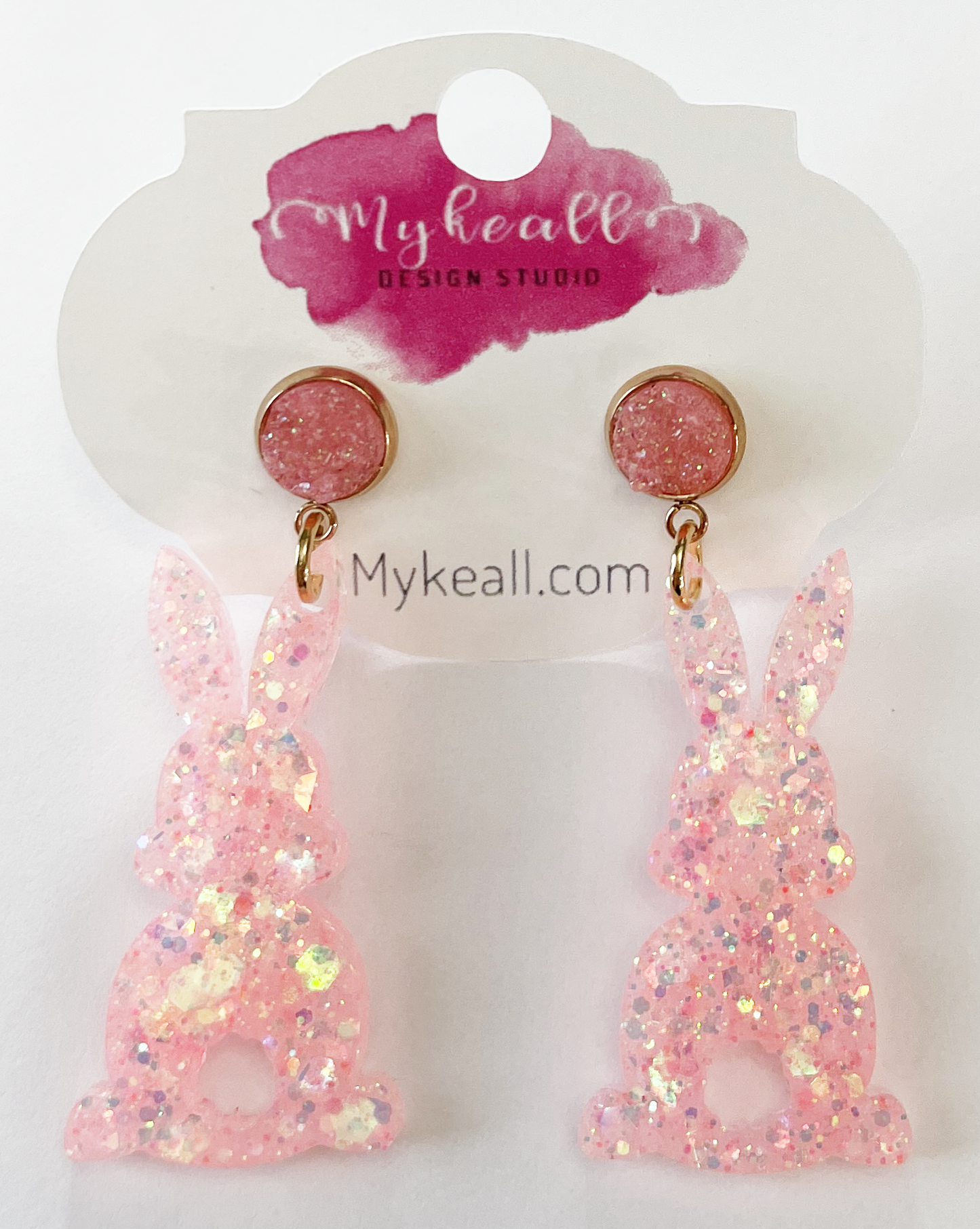 Easter Earrings - Bunny Back Dangle