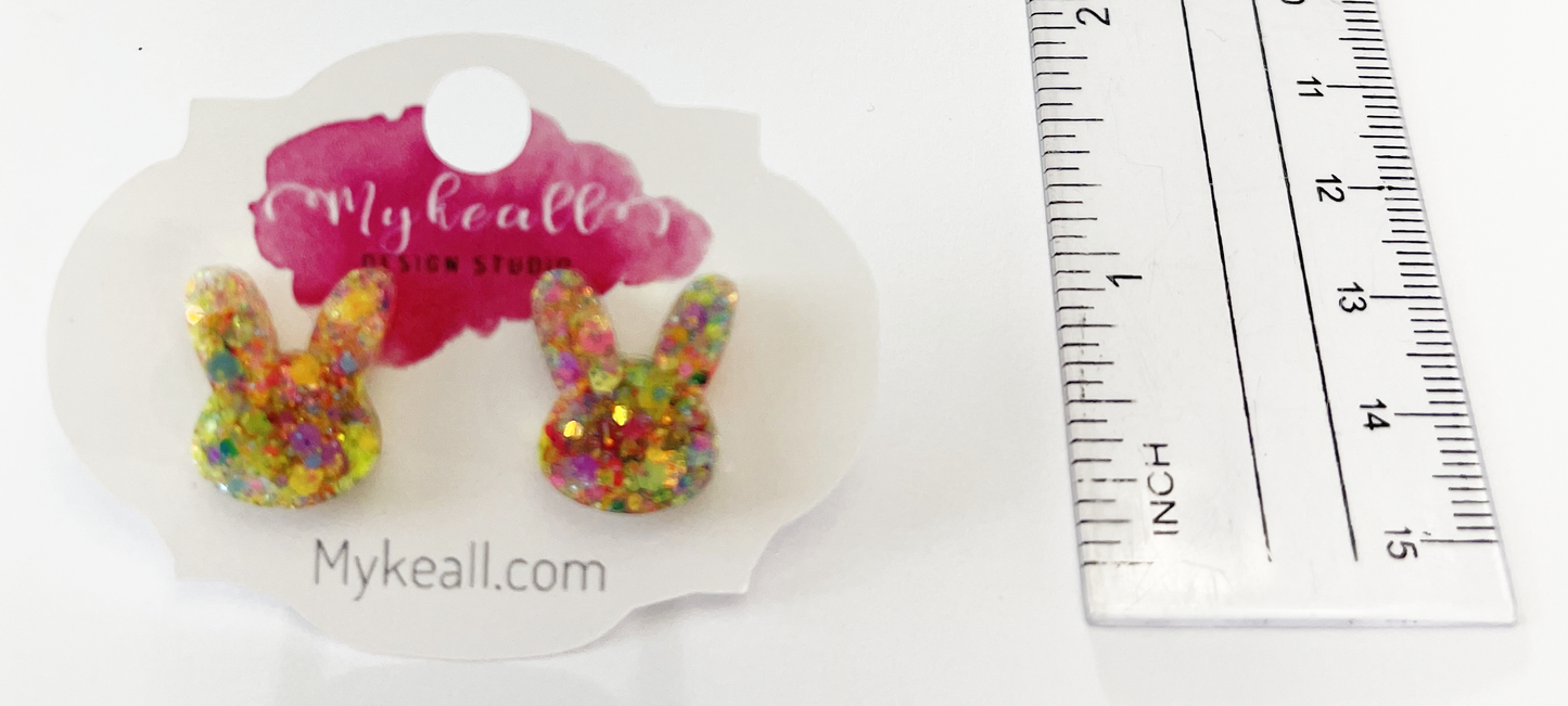 Easter Earrings - Bunny Ears Studs