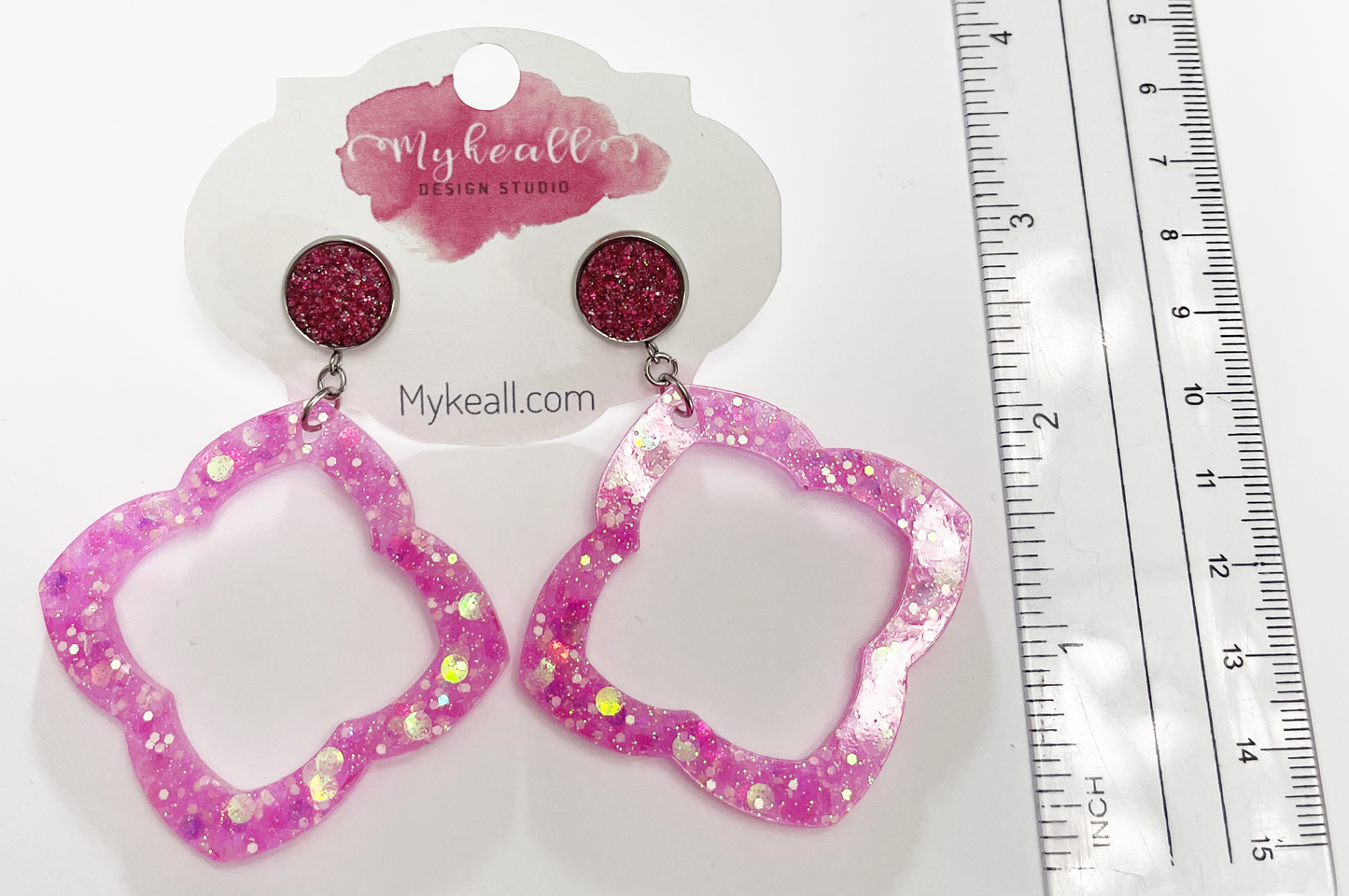 Pink Earrings - 11