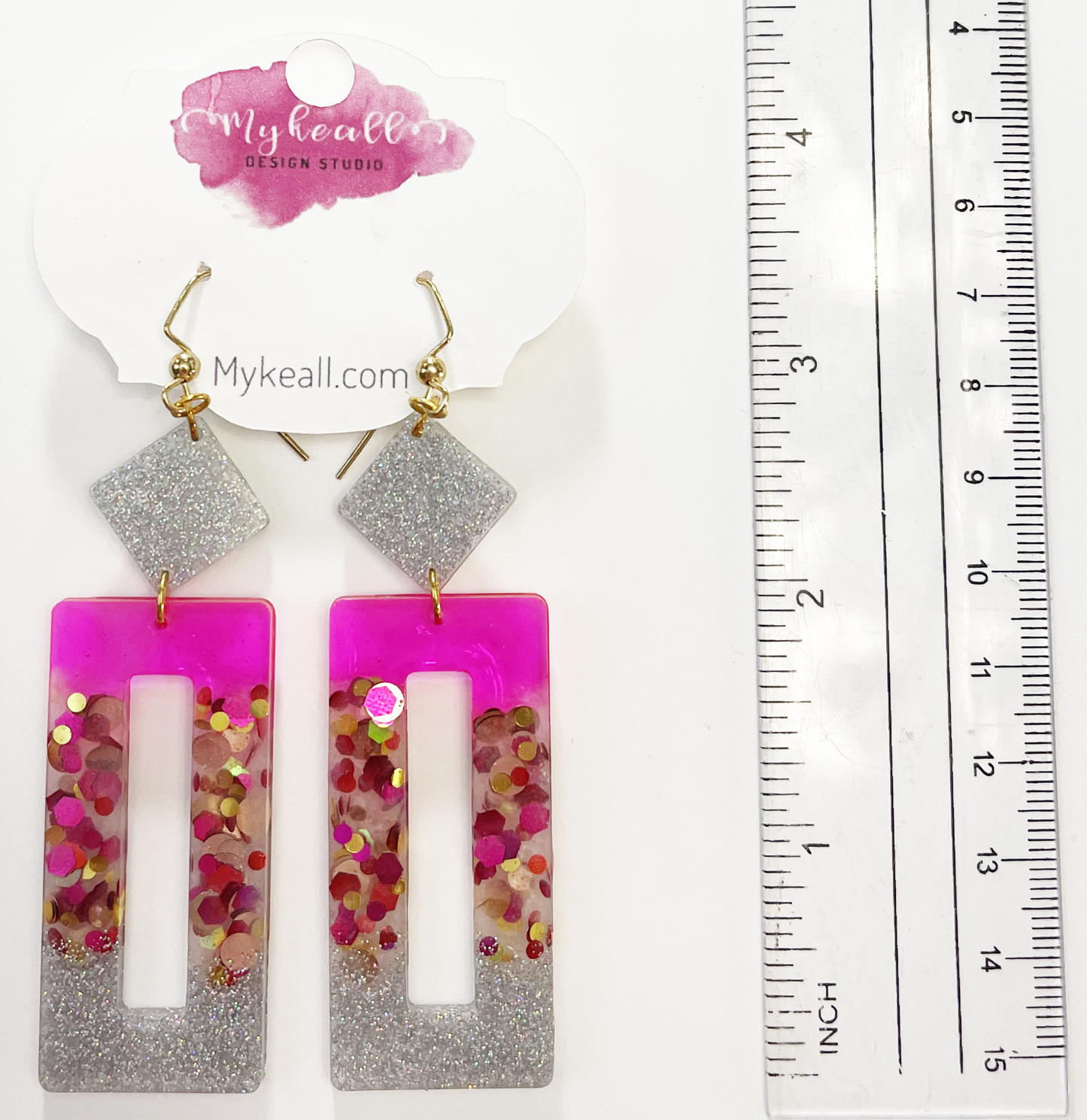 Pink/Gold Earrings - 20