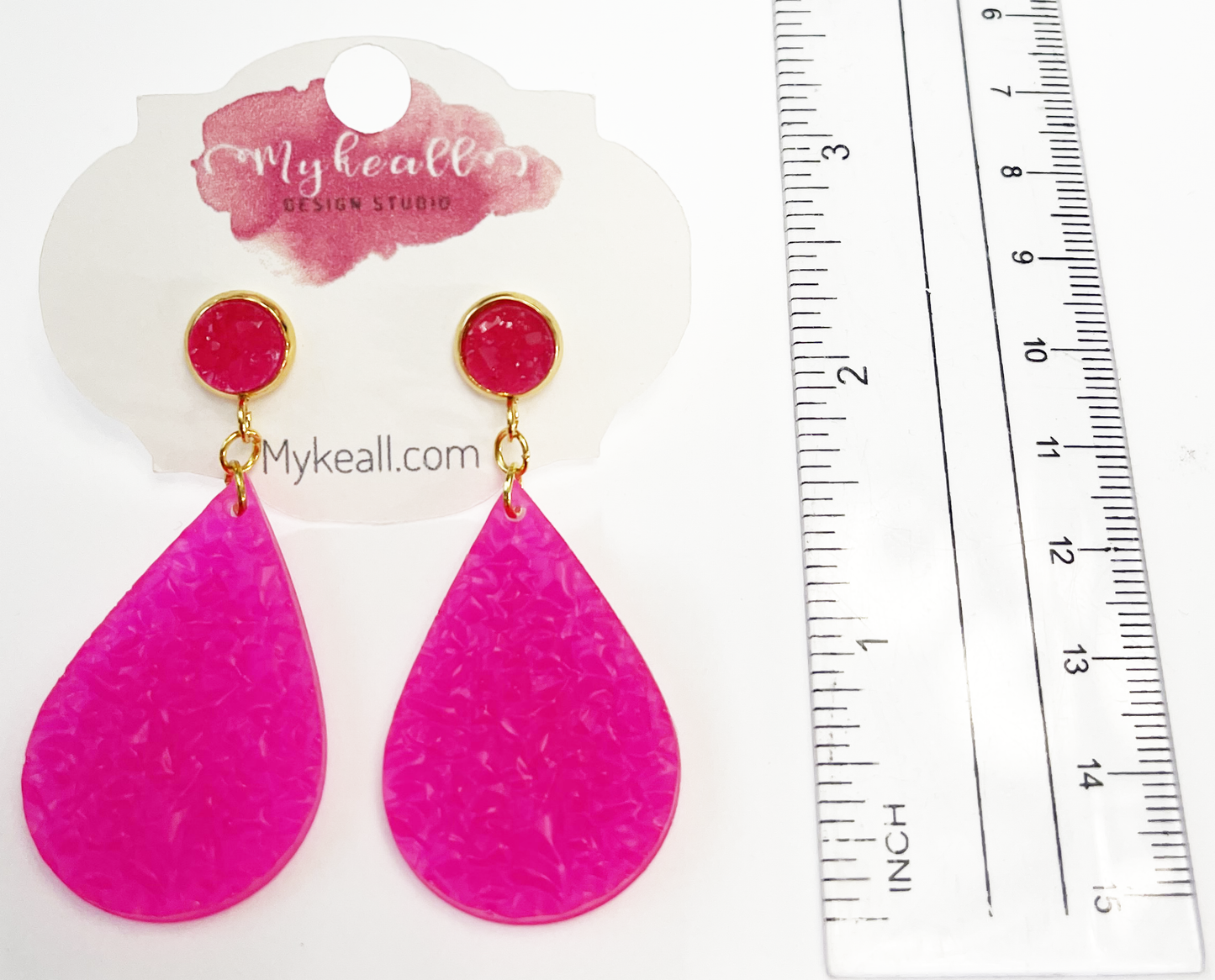 Pink/Gold Earrings - 28