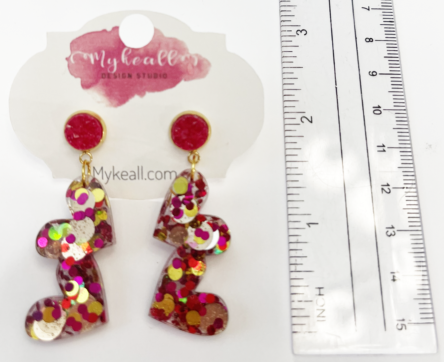 Pink/Gold Earrings - 29