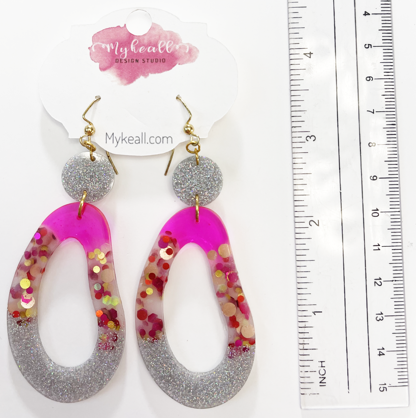 Pink/Gold Earrings - 29