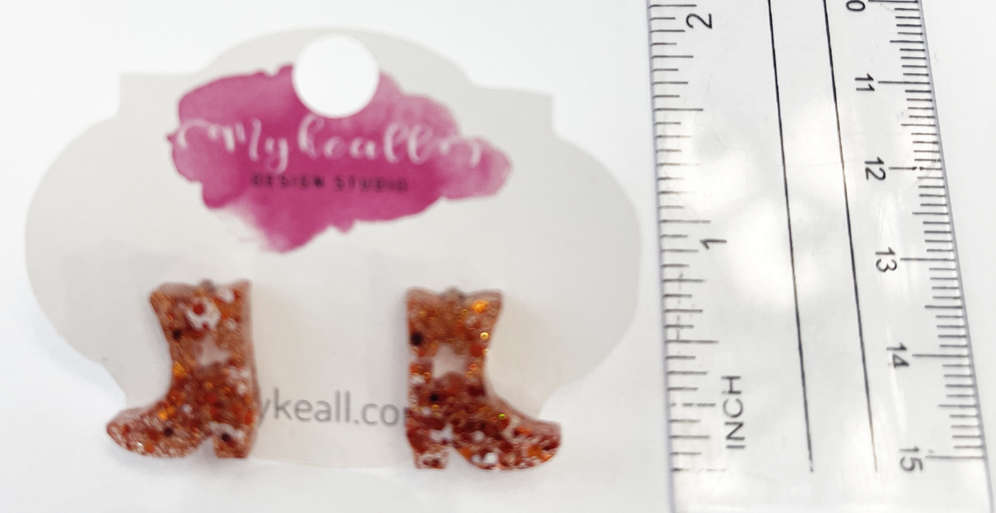 Burnt Orange Earrings - 18