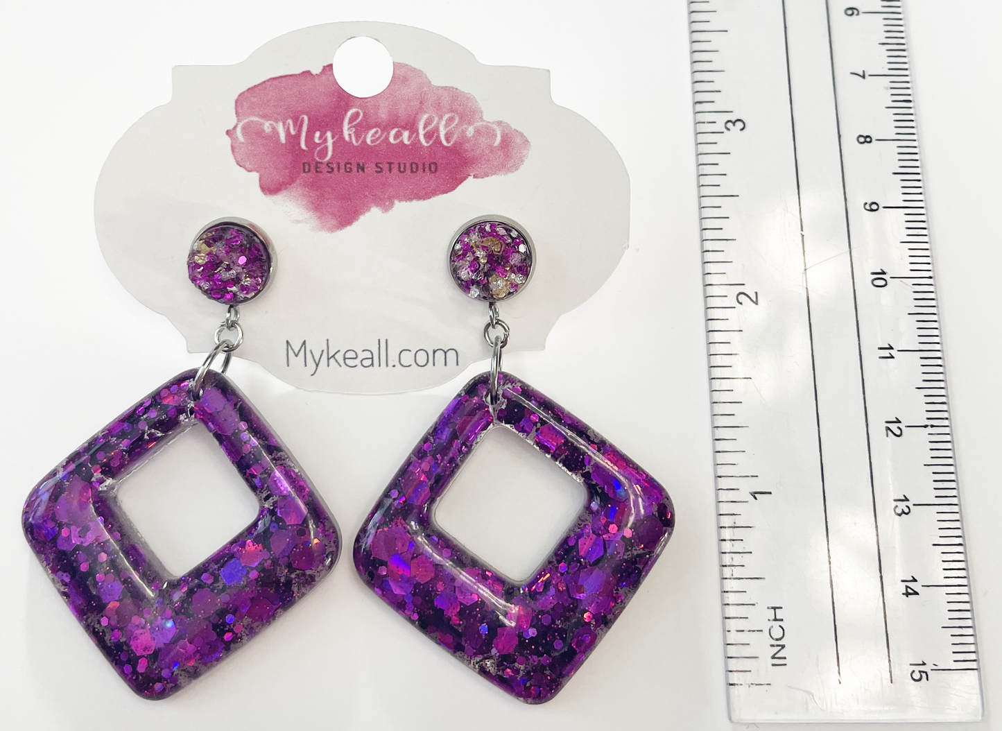 Purple Earrings - 27