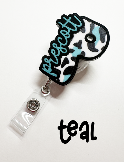 CUSTOM INITIAL + NAME BADGE REEL/LANYARD