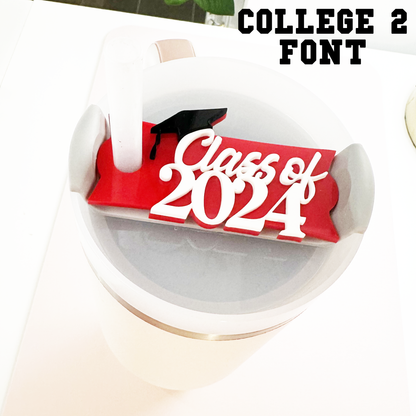 TUMBLER TOPPER TAG - GRADUATION - CLASS OF 2024