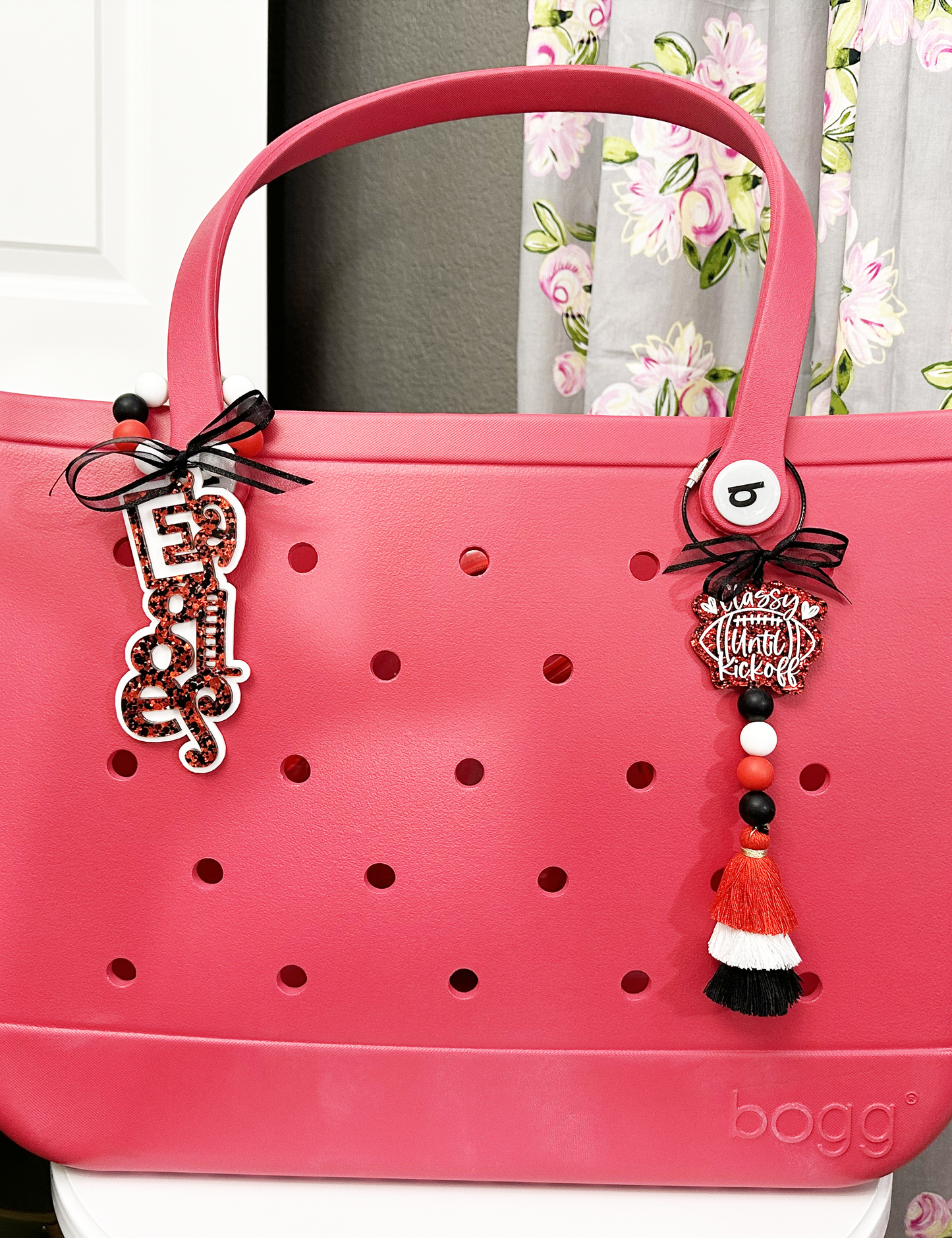 CLASSY UNTIL KICK OFF FOOTBALL TASSEL BAG TAG