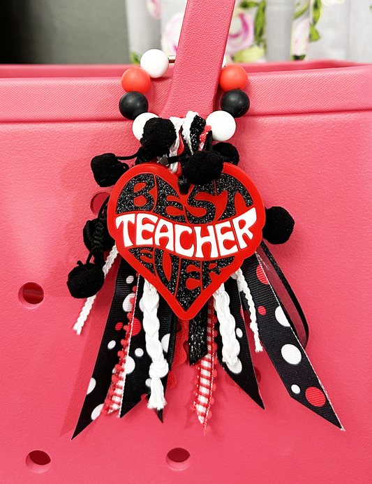 BEST TEACHER EVER BAG TAG