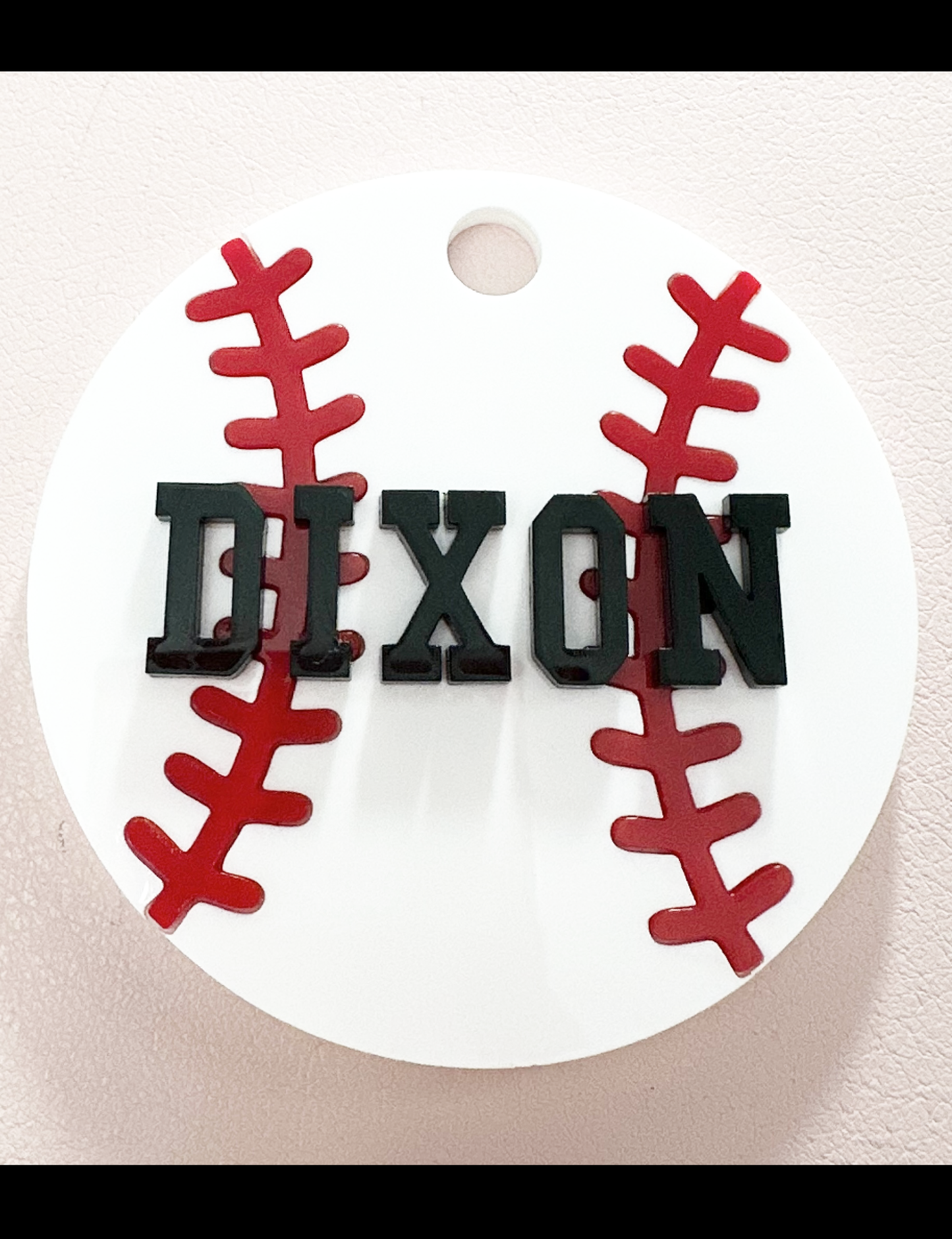 CUSTOM BASEBALL BAG TAG/KEY FOB/ZIPPER PULL