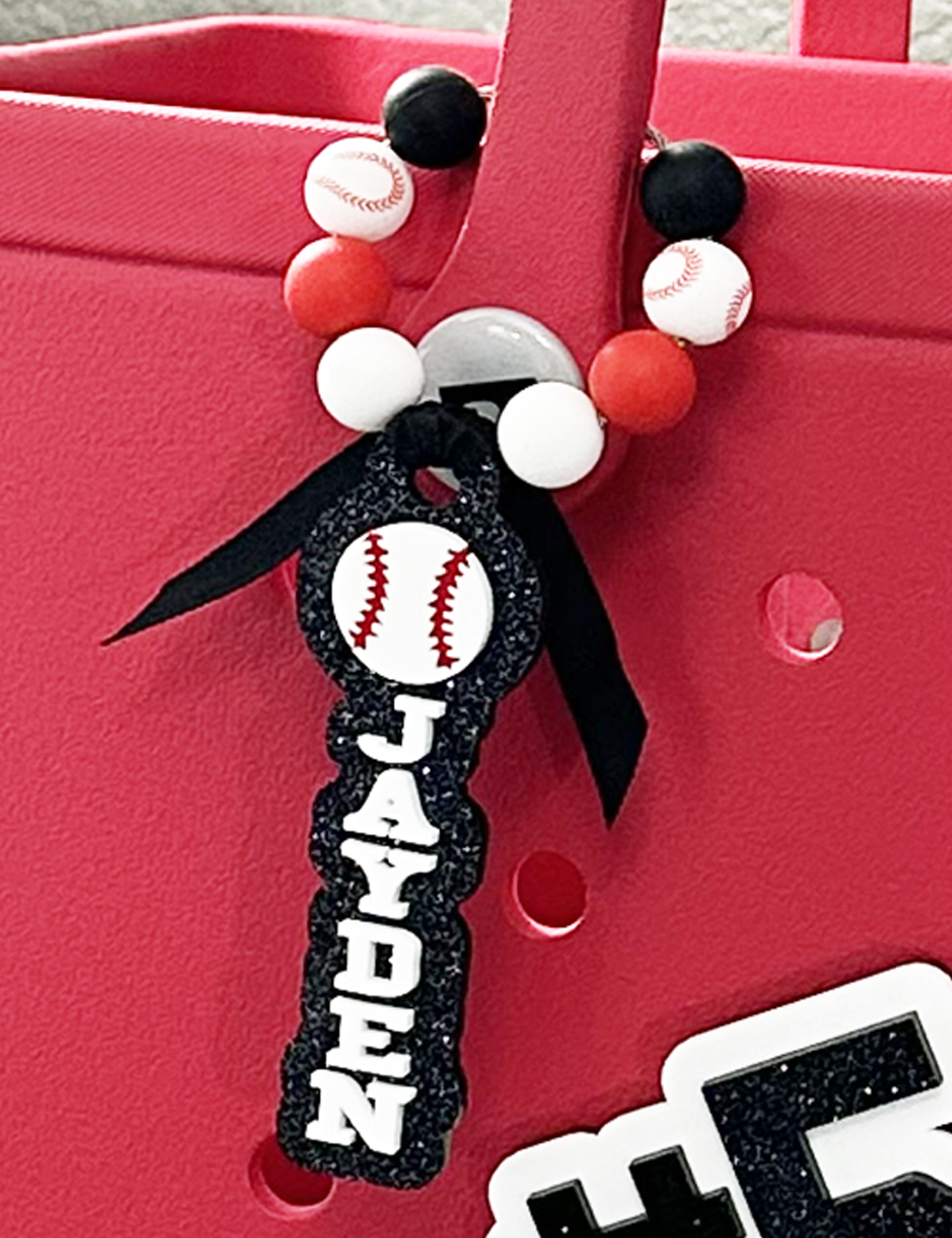 CUSTOM PLAYER NAME BAG TAG/KEY FOB/ZIPPER PULL