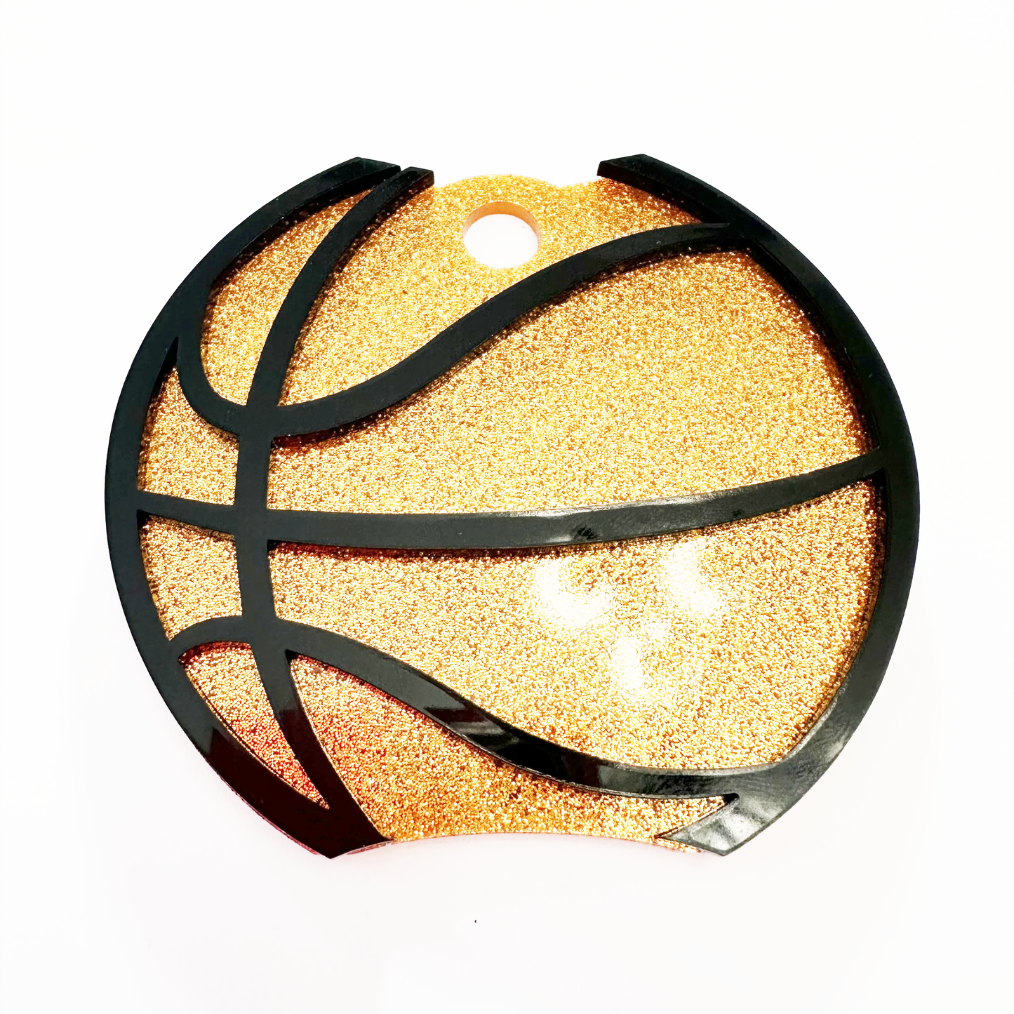 CUSTOM TUMBLER TOPPER - FULL LID - BASKETBALL - TRIPLE LAYER