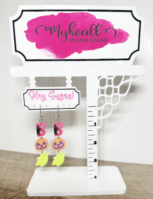 Halloween BOO Dangle Earrings