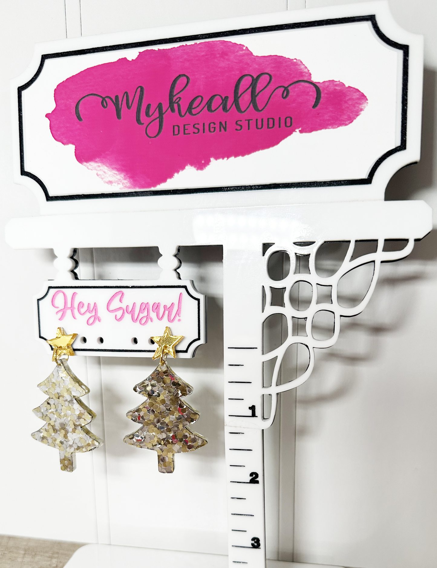 Christmas Tree Earrings - Gold Silver