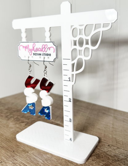 FOURTH OF JULY USA EARRINGS