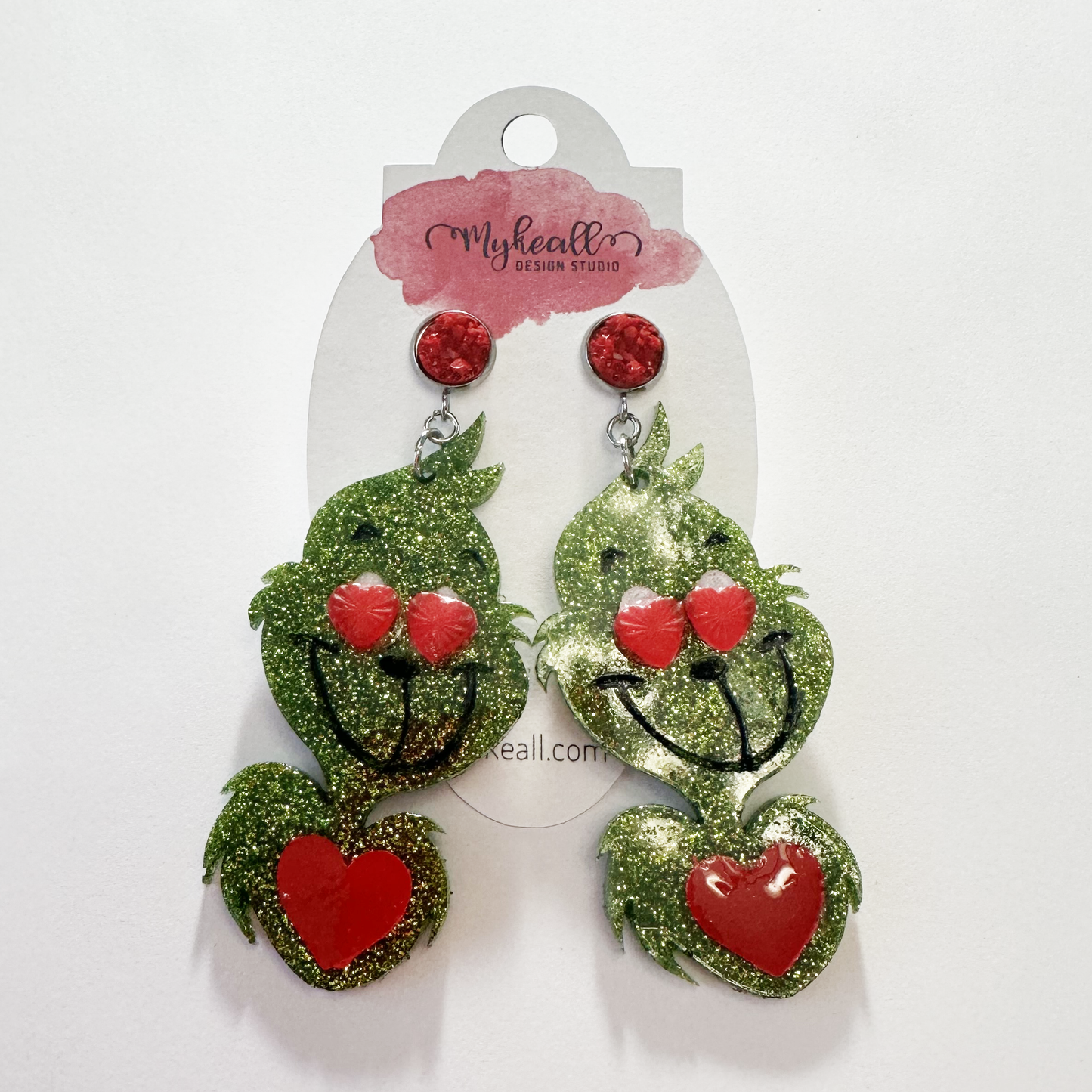 Christmas Earrings - Happy Grinch