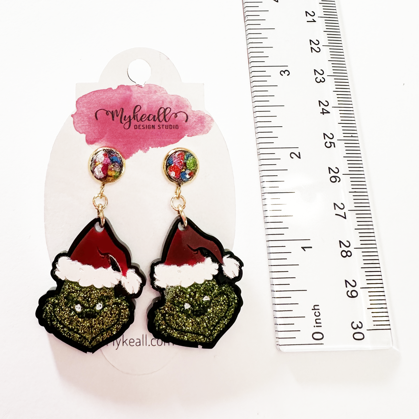 Christmas Earrings - The Grinch