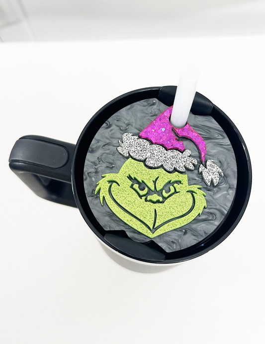 TUMBLER TOPPER - FULL LID - THE GRINCH 2