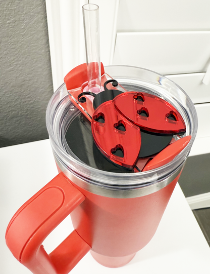 STANLEY TUMBLER TOPPER - LADY BUG TAG