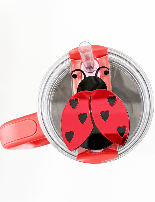 STANLEY TUMBLER TOPPER - LADY BUG TAG